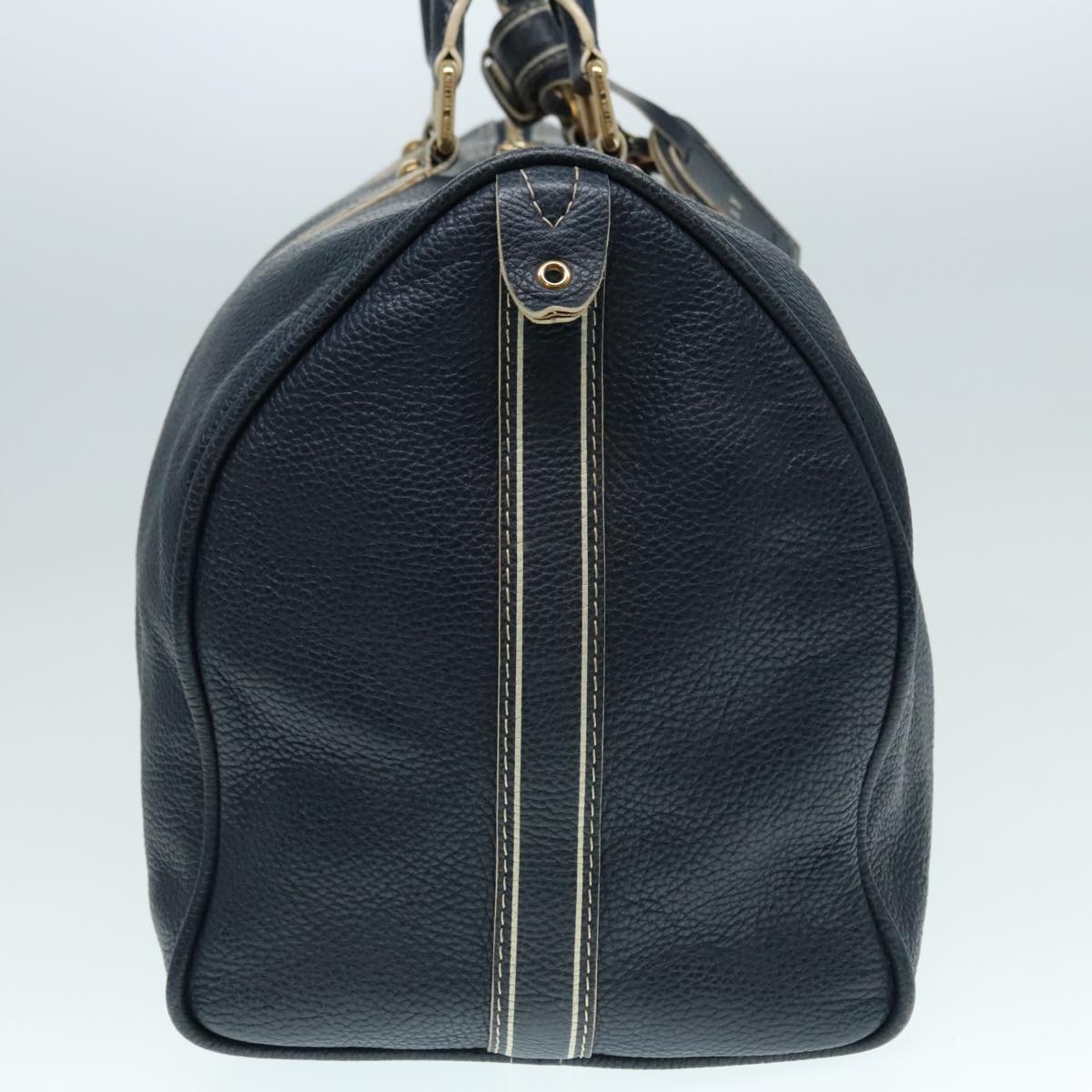 Louis Vuitton Keepall 50 Navy Leather Travel Bag