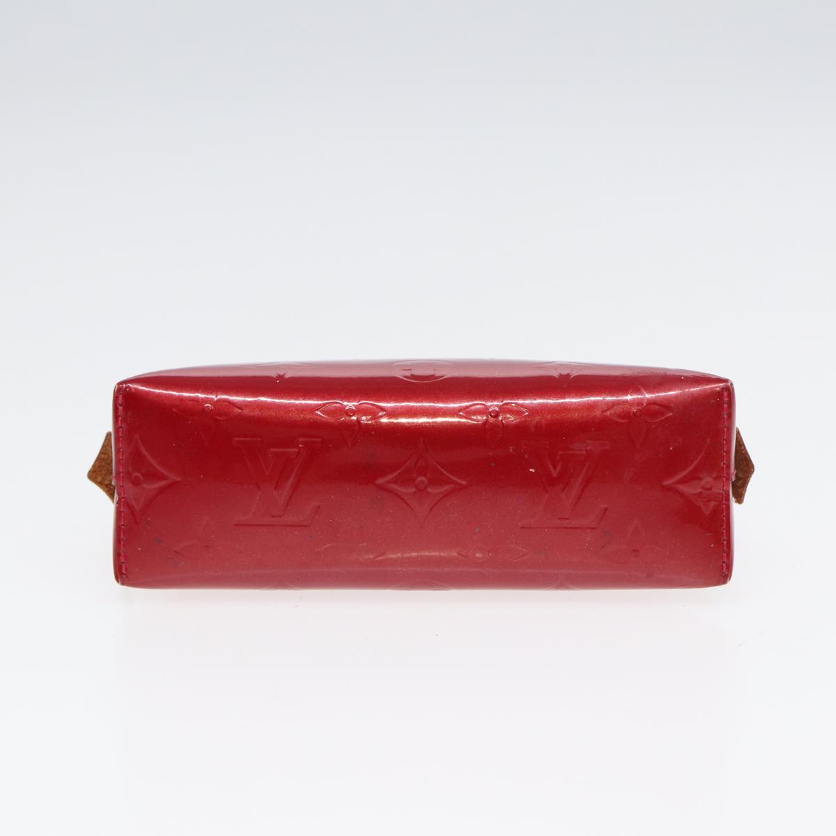 Louis Vuitton Cosmetic Pouch Red Patent Leather Clutch Bag