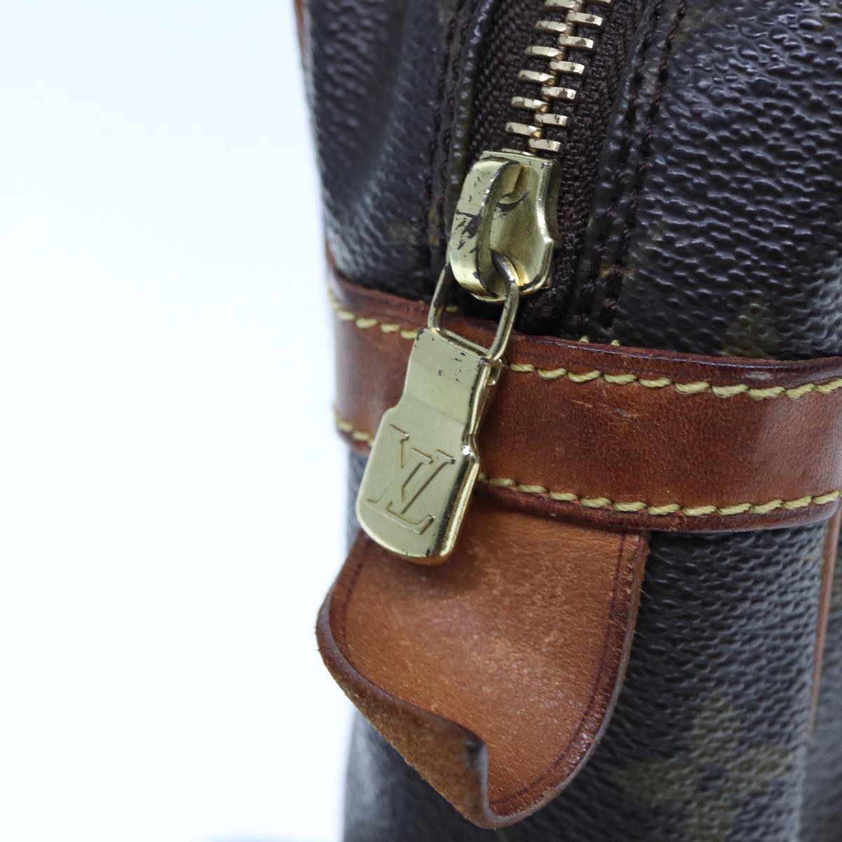 Louis Vuitton Compiegne 28 Brown Canvas Clutch Bag