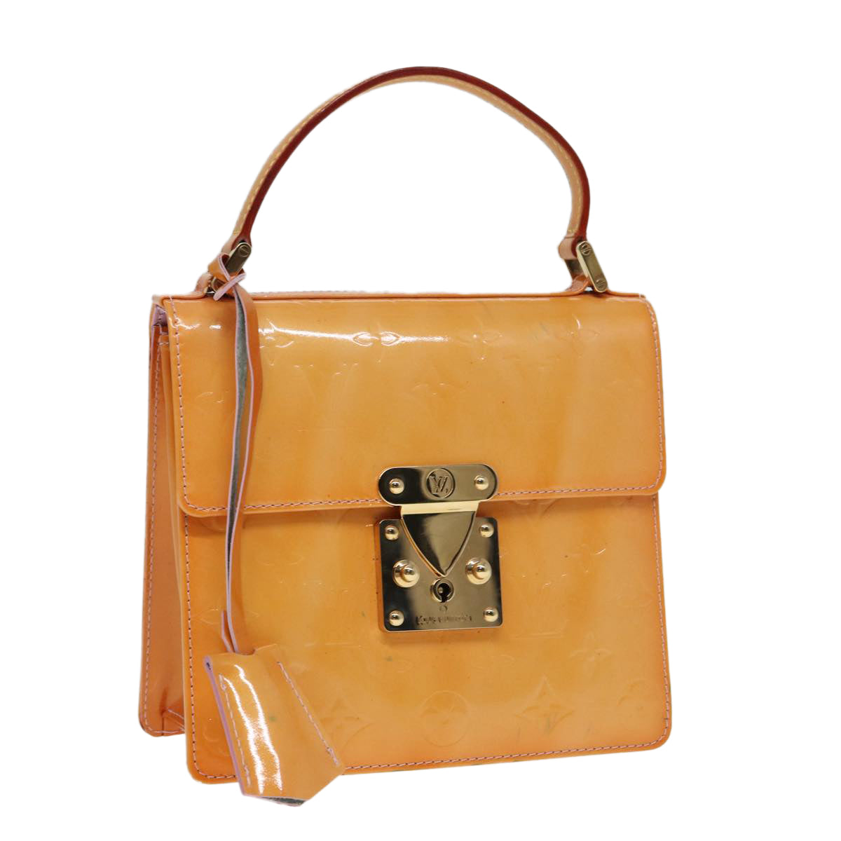 Louis Vuitton Spring Street Yellow Patent Leather Handbag