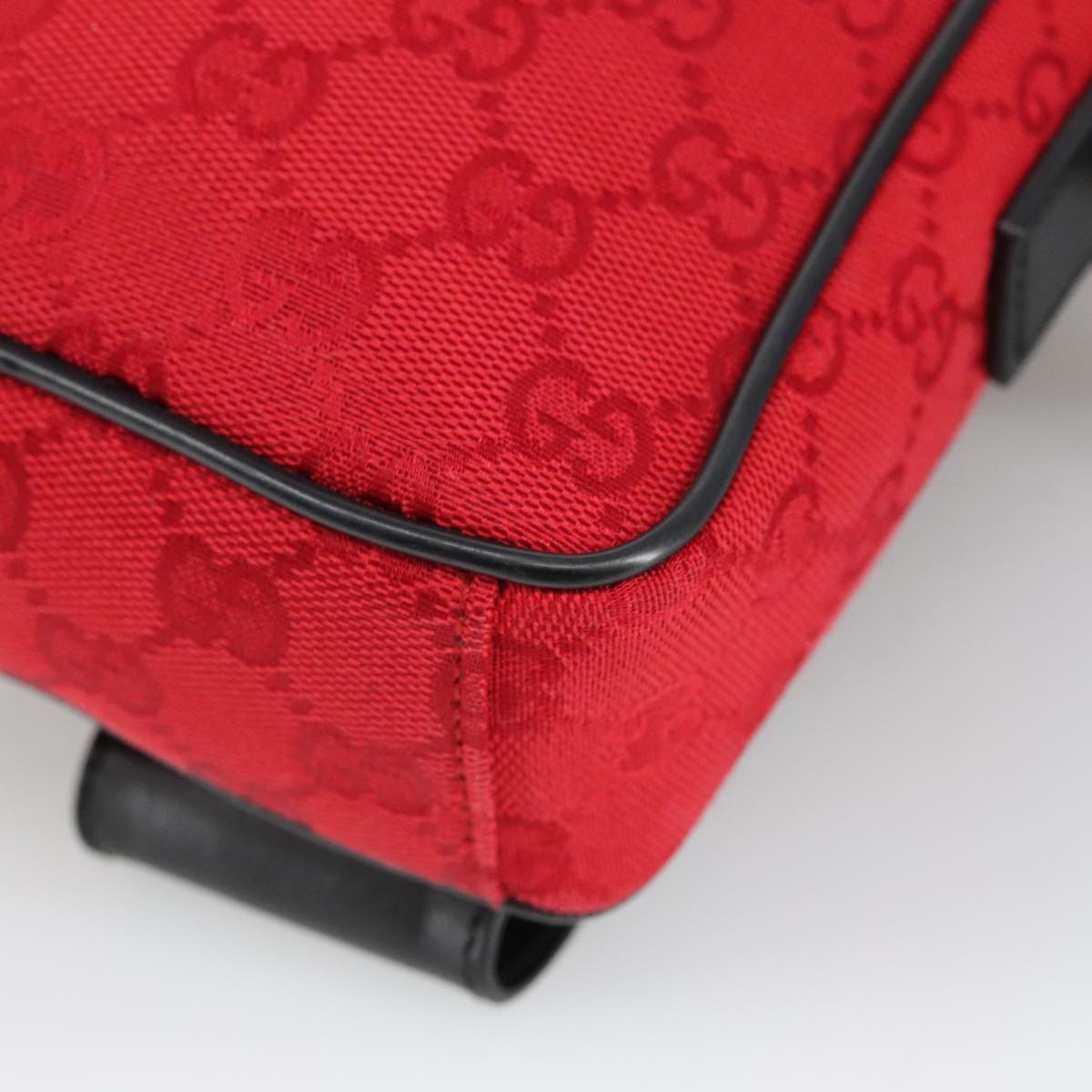 Gucci Red Canvas Shoulder Bag