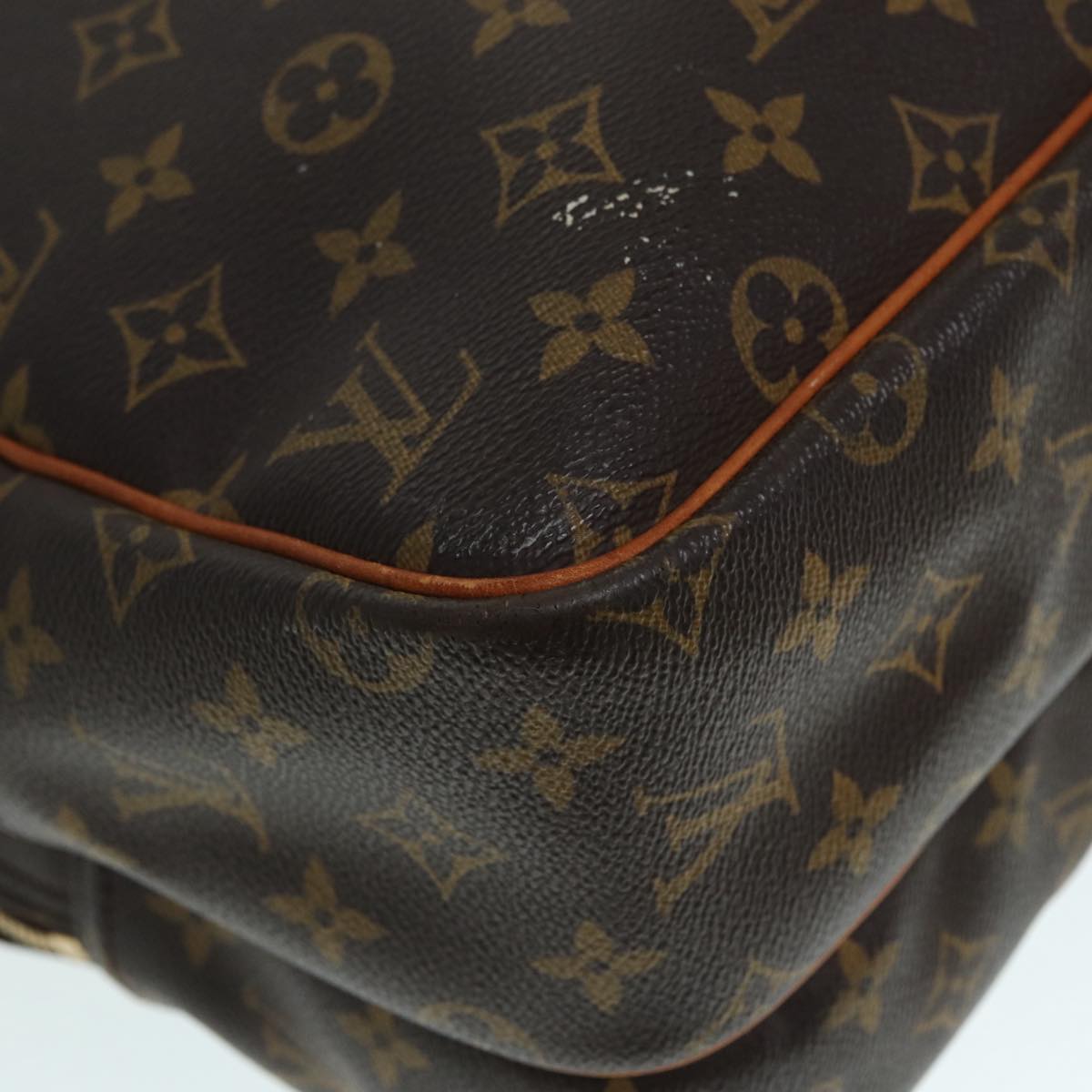 Louis Vuitton Reporter Brown Canvas Shoulder Bag