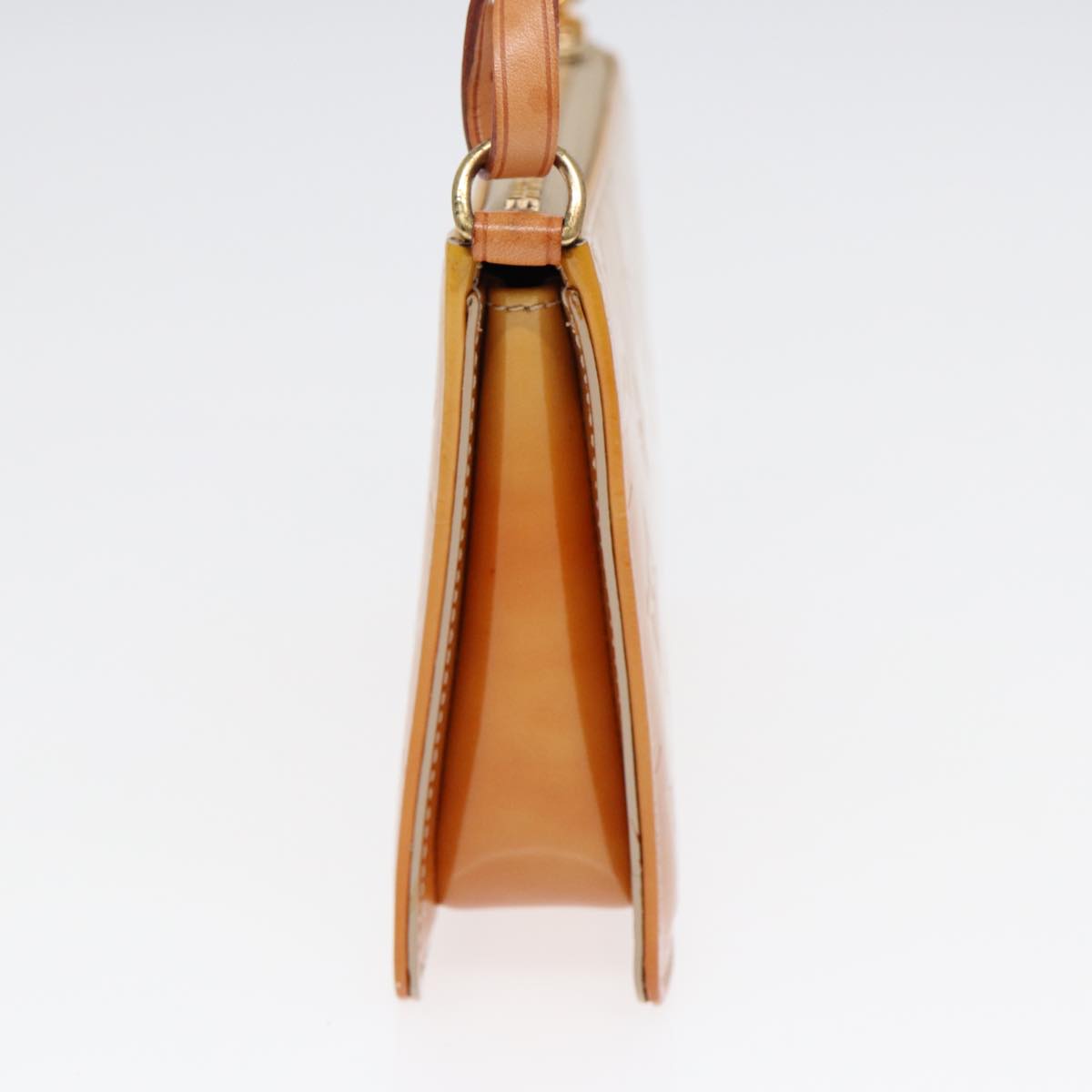 Louis Vuitton Lexington Beige Patent Leather Clutch Bag