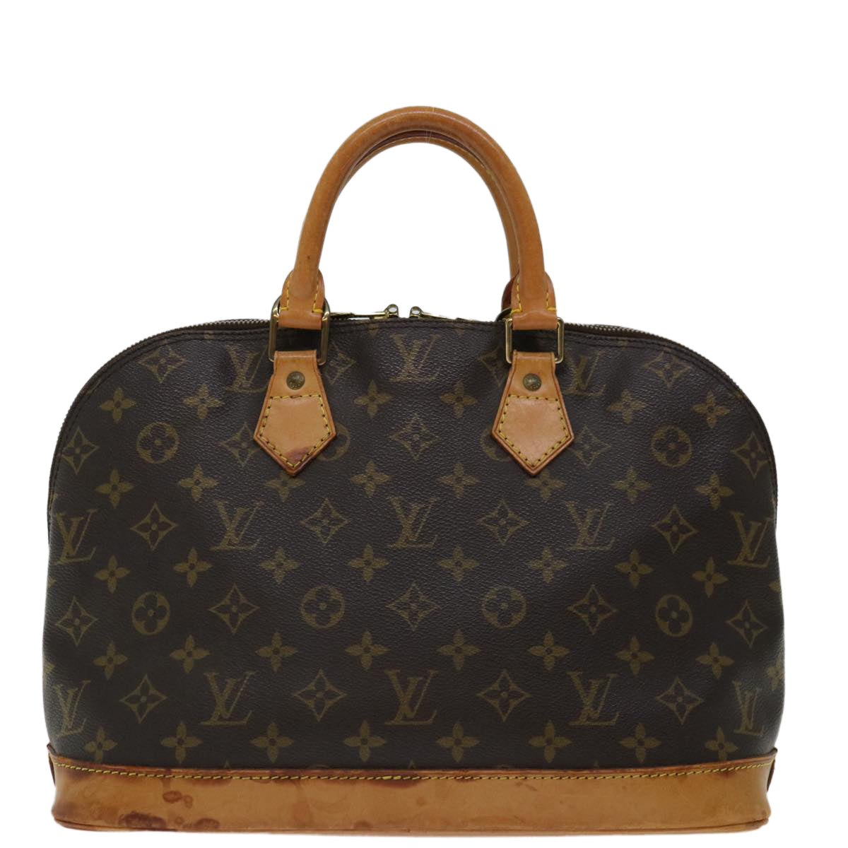 Louis Vuitton Alma Brown Canvas Handbag