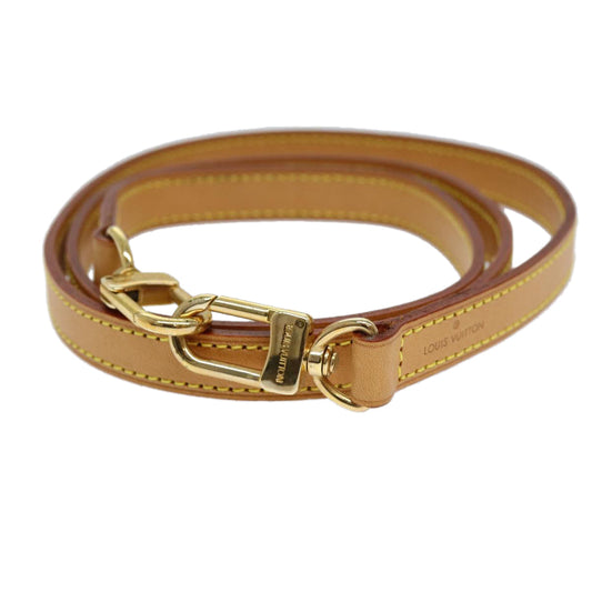 Louis Vuitton Shoulder Strap Beige Leather Bag Jewelry ()