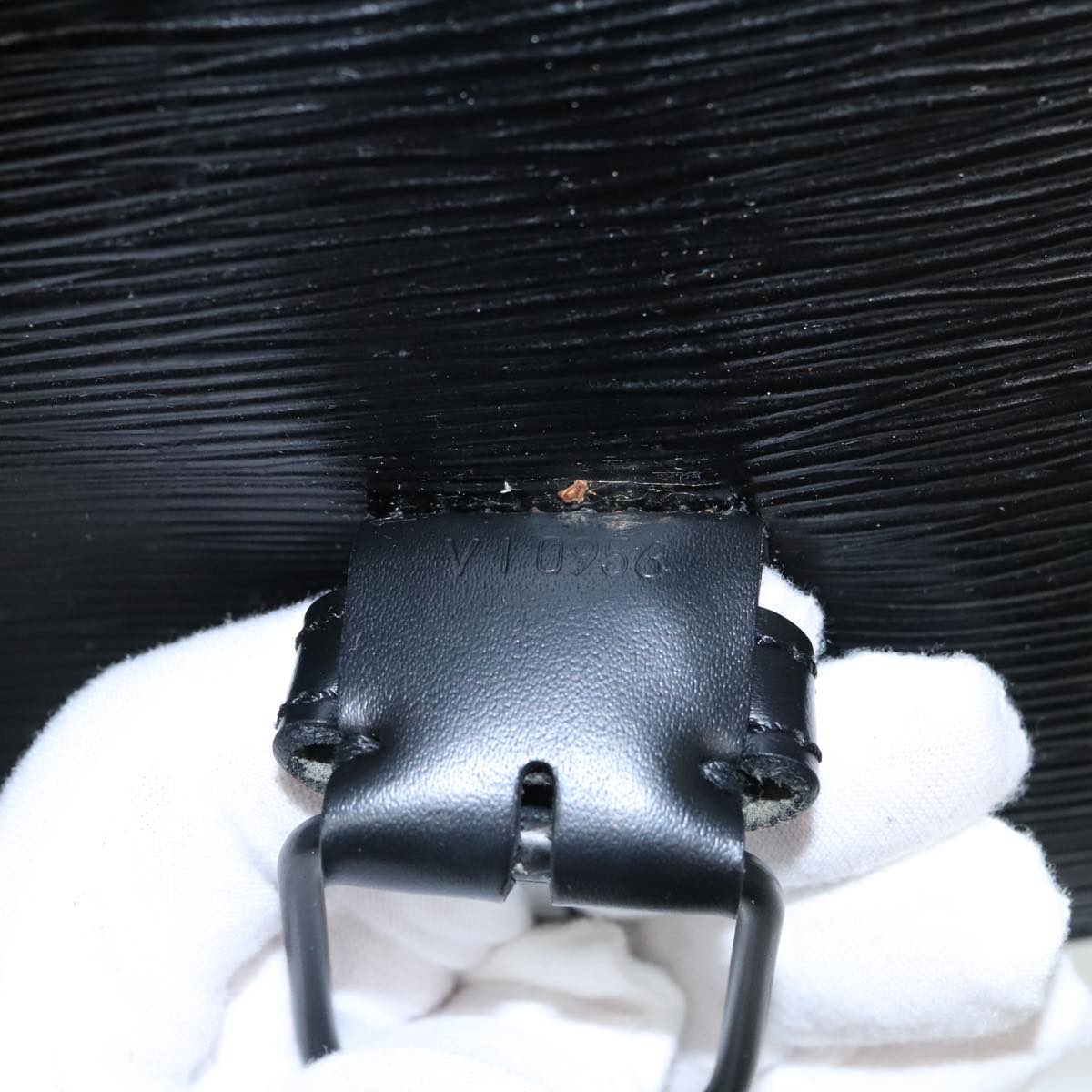 Louis Vuitton Sac A Dos Black Leather Shoulder Bag
