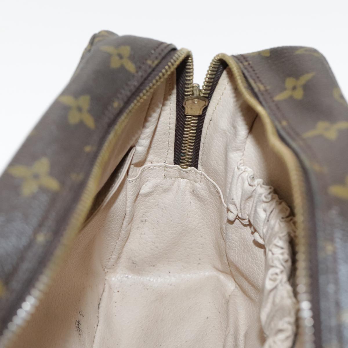 Louis Vuitton Trousse De Toilette Brown Canvas Clutch Bag