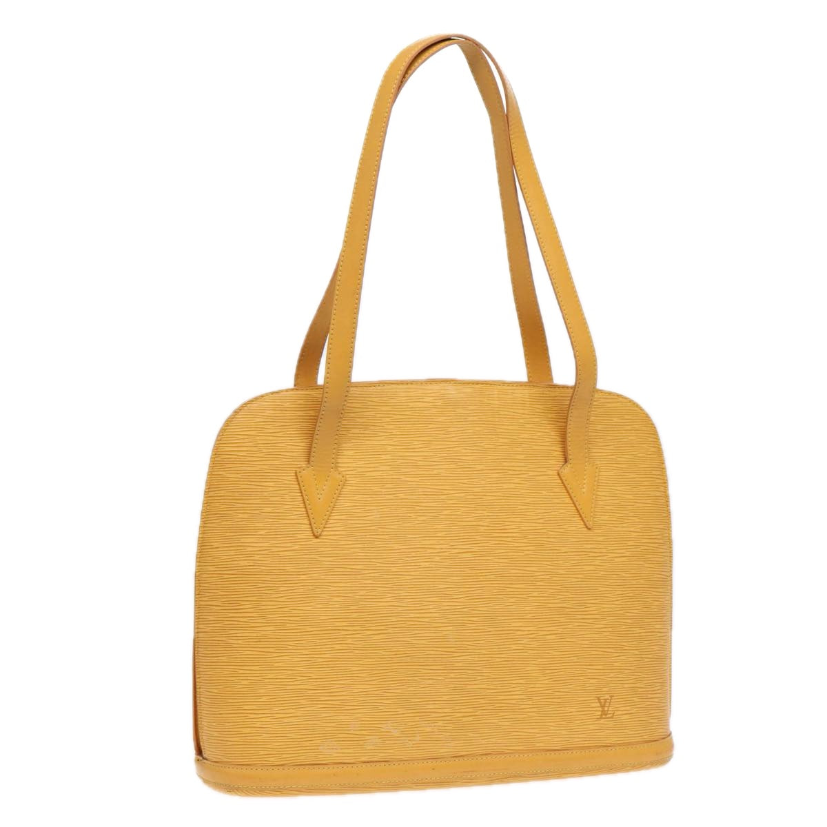 Louis Vuitton Lussac Yellow Leather Shoulder Bag