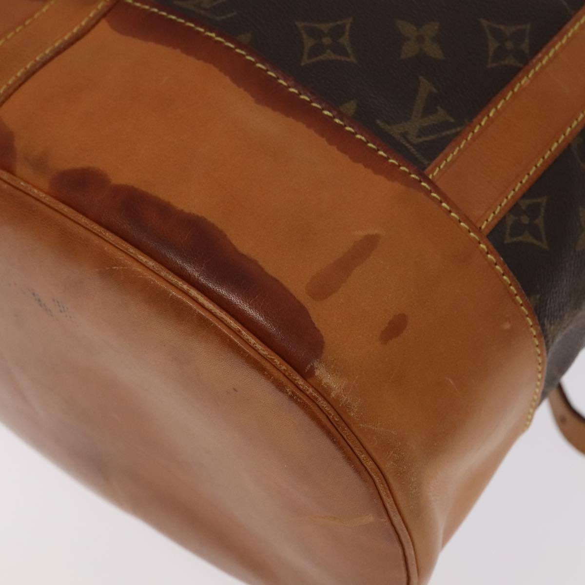 Louis Vuitton Randonnée Brown Canvas Backpack Bag