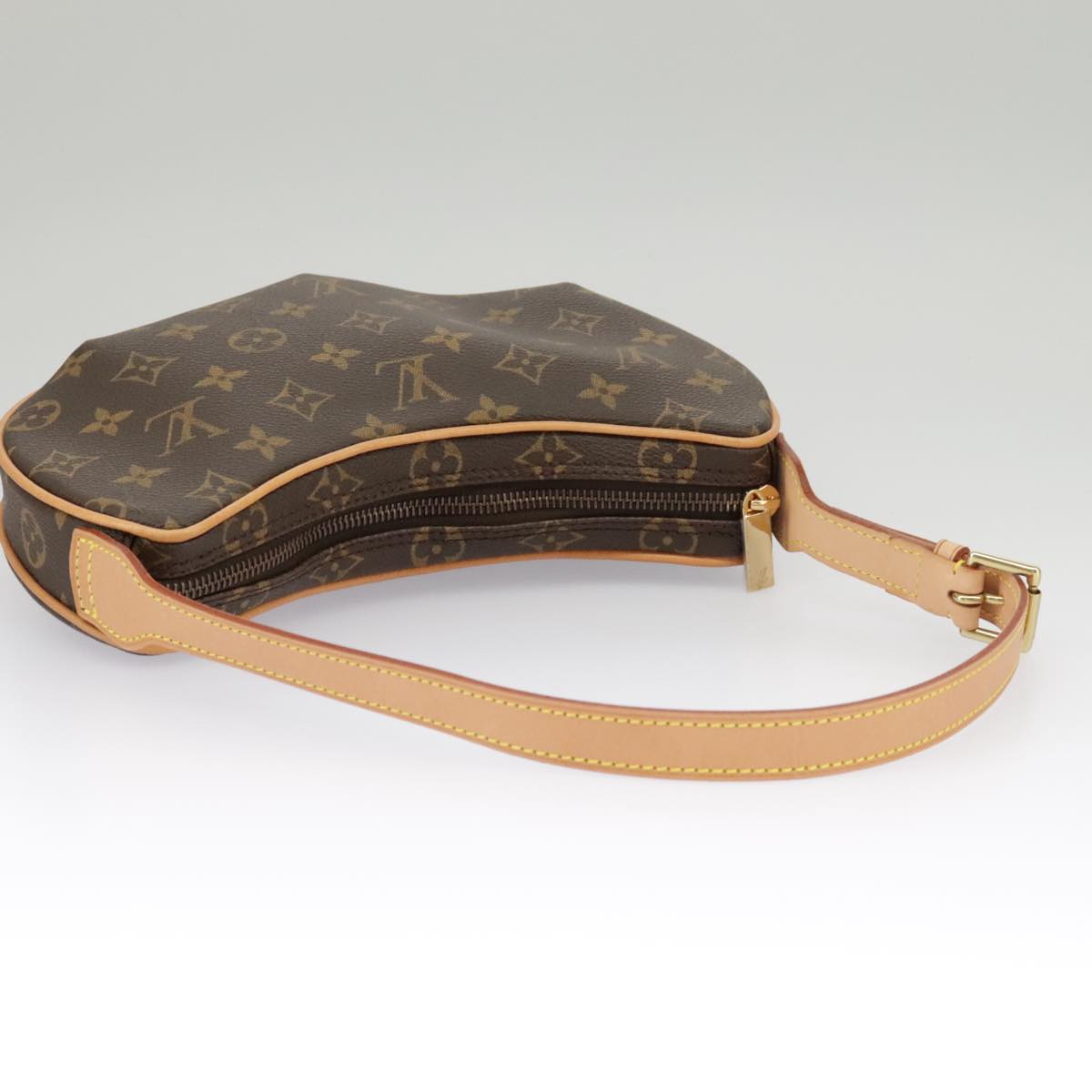 Louis Vuitton Croissant Brown Canvas Shoulder Bag