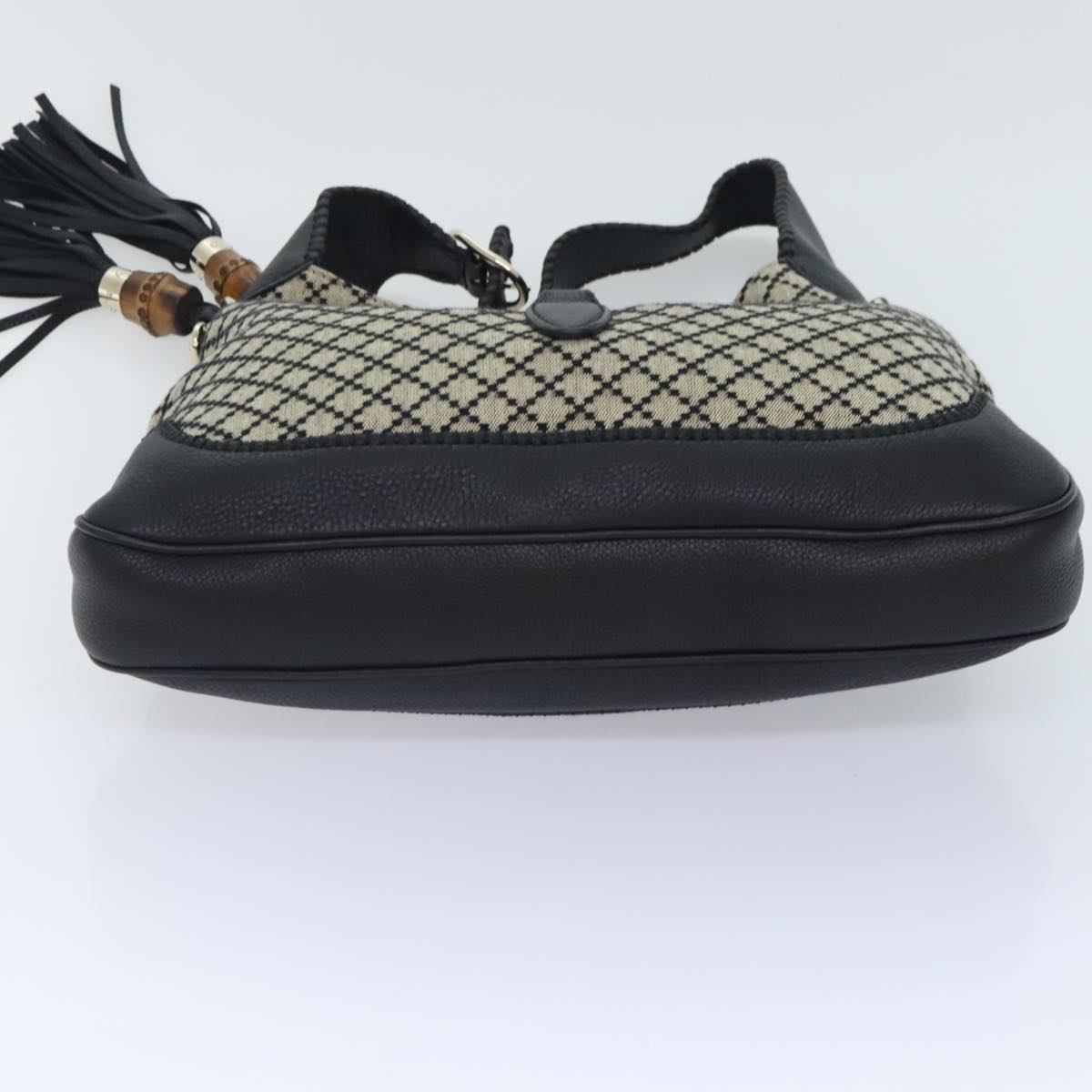 Gucci Jackie Black Canvas Shoulder Bag