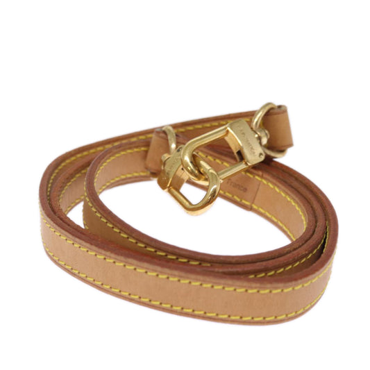 Louis Vuitton Shoulder Strap Beige Leather Bag Jewelry ()