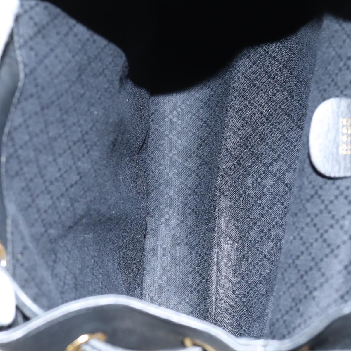 Gucci Bamboo Black Leather Backpack Bag