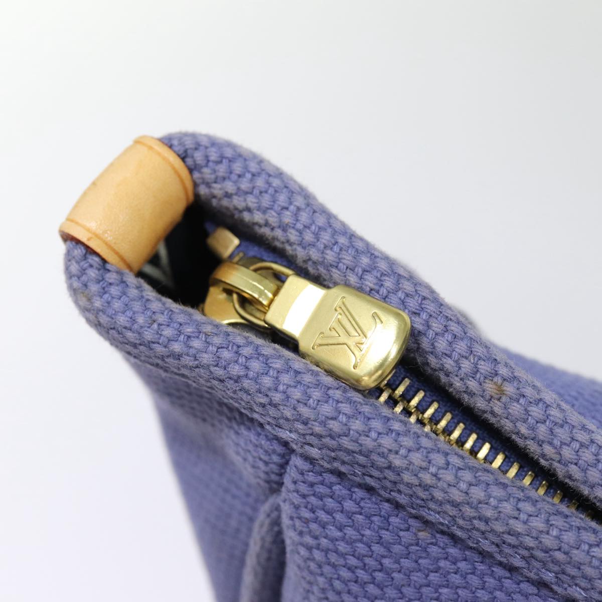 Louis Vuitton Antigua Navy Canvas Tote Bag