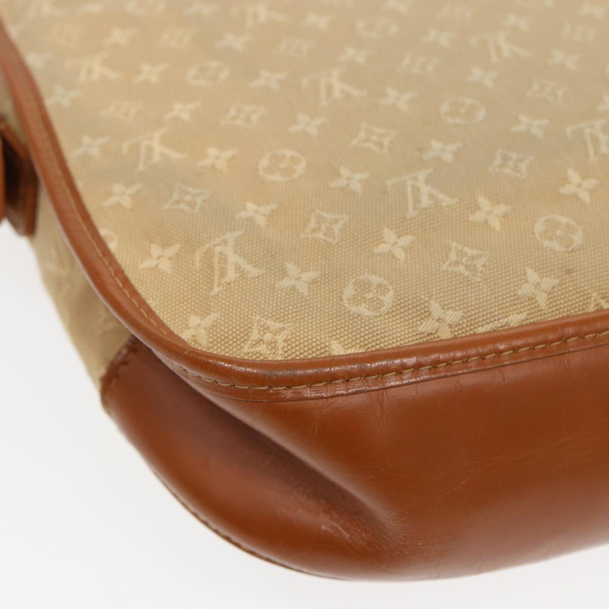 Louis Vuitton Belaia Beige Canvas Shoulder Bag