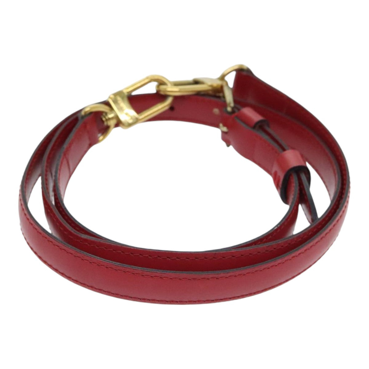 Louis Vuitton Shoulder Strap Red Leather Bag Jewelry