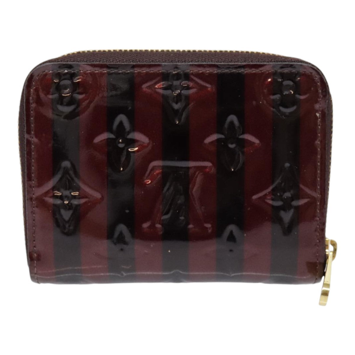 Louis Vuitton Zippy Coin Purse Burgundy Patent Leather Wallet