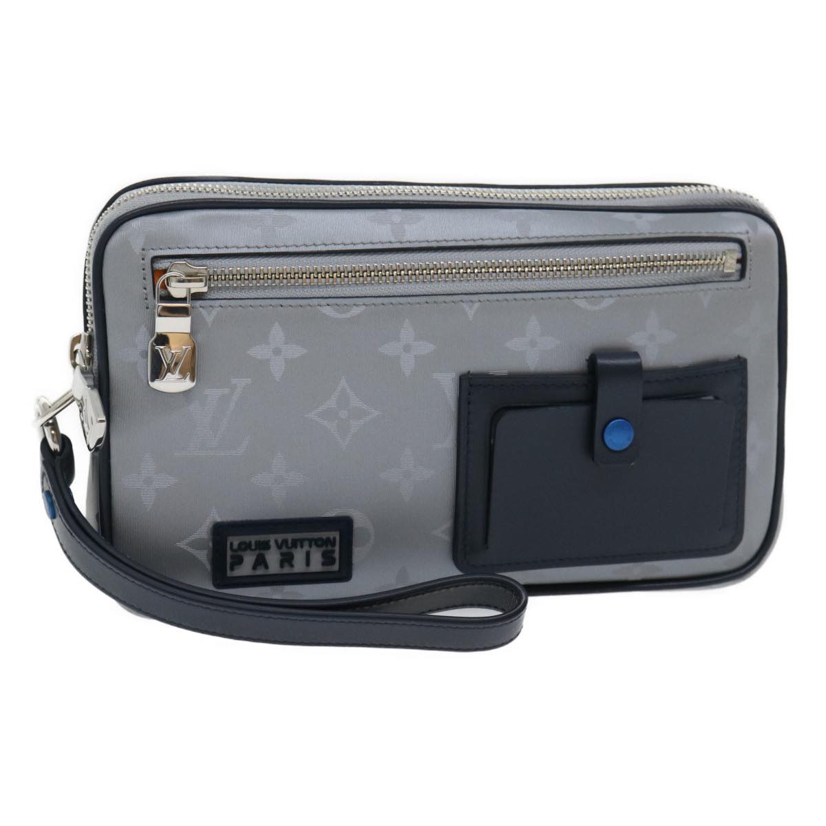 Louis Vuitton Satellite Silver Canvas Clutch Bag ()