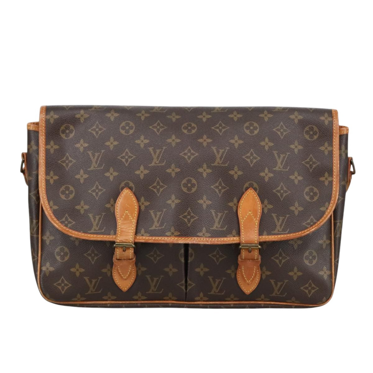 Louis Vuitton Gibecière Brown Canvas Shoulder Bag