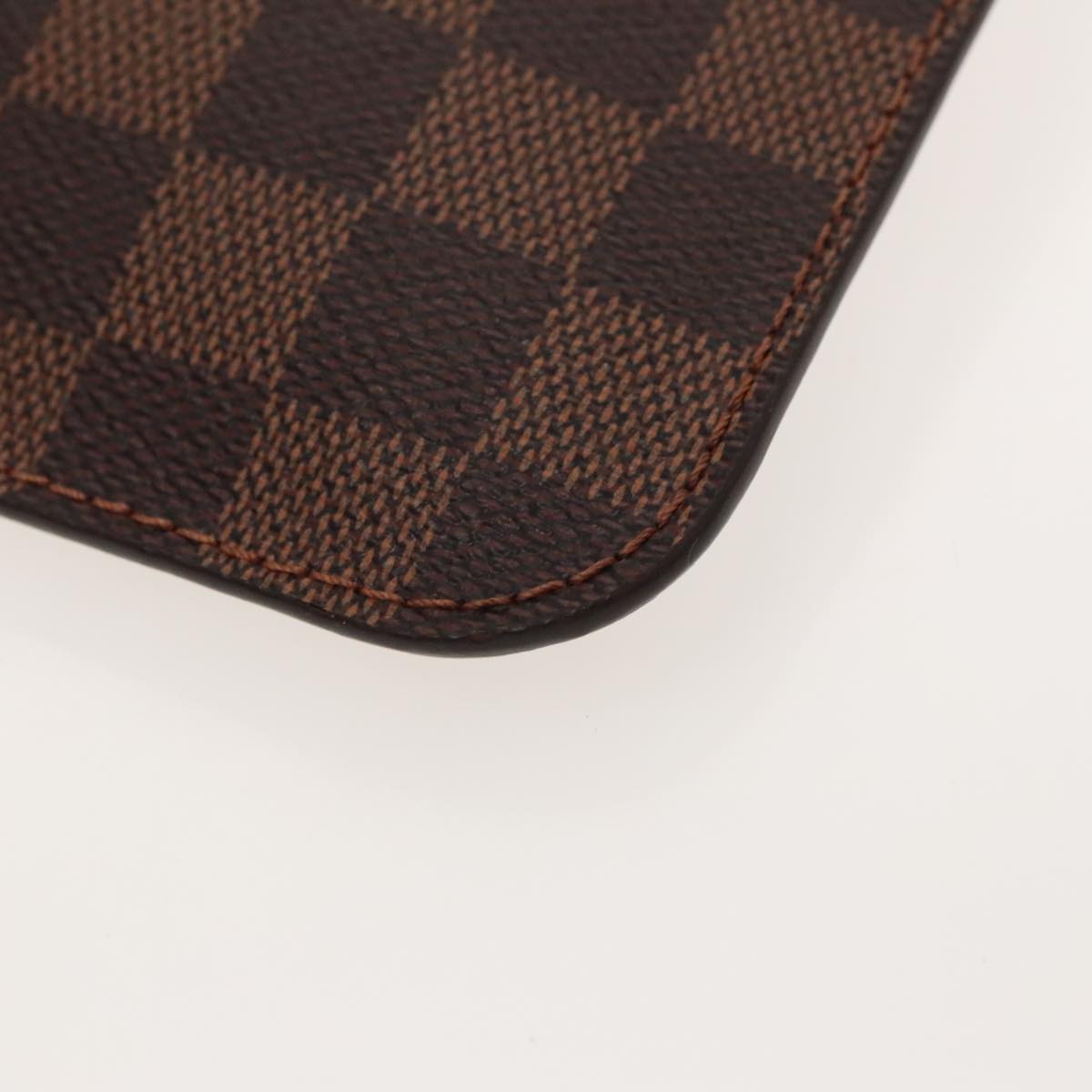 Louis Vuitton Neverfull Pouch Brown Canvas Clutch Bag