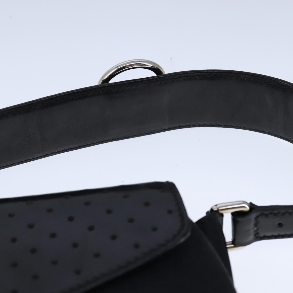 Gucci Interlocking G Black Canvas Shoulder Bag