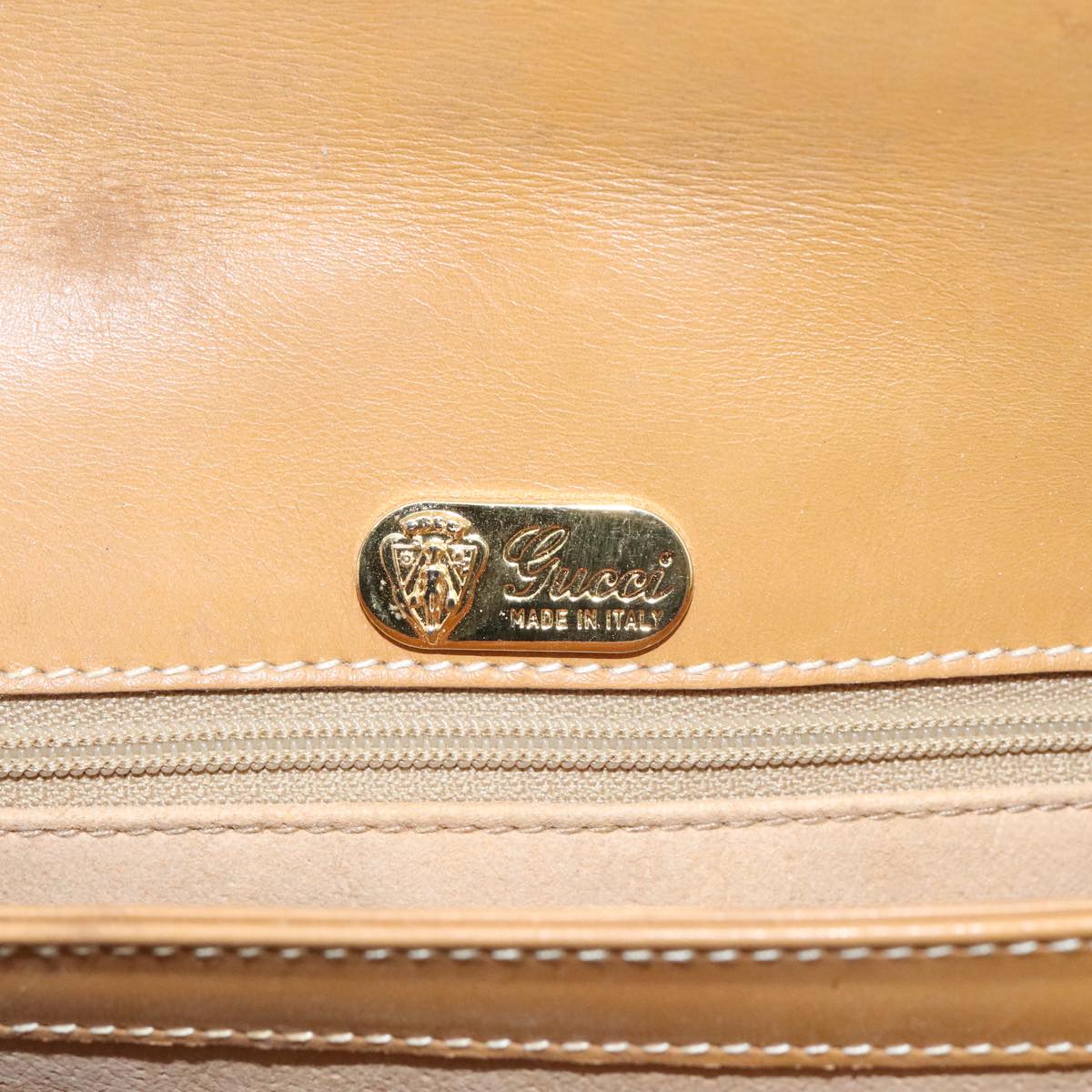 Gucci Beige Canvas Shoulder Bag