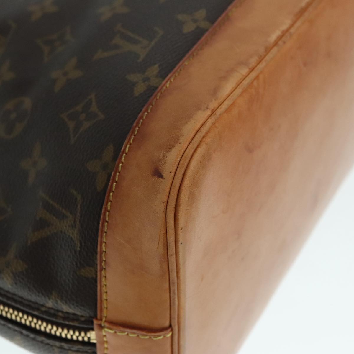 Louis Vuitton Alma Brown Canvas Handbag