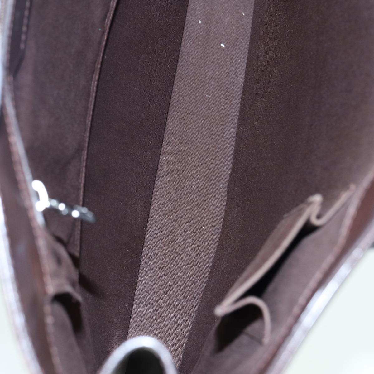 Louis Vuitton Sac Plat Brown Leather Handbag