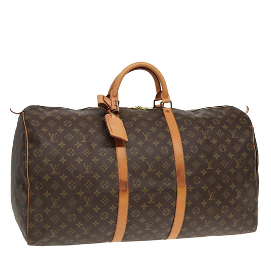 Louis Vuitton Keepall 60 Brown Canvas Travel Bag