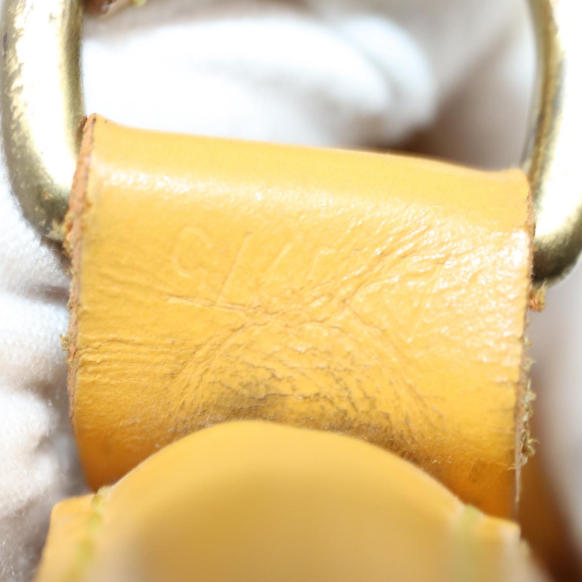 Louis Vuitton Petit Noé Yellow Leather Shoulder Bag