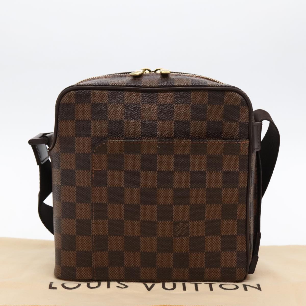 Louis Vuitton Olav Brown Canvas Shoulder Bag