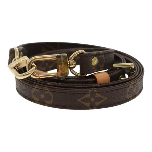 Louis Vuitton Shoulder Strap Brown Canvas Bag Jewelry ()