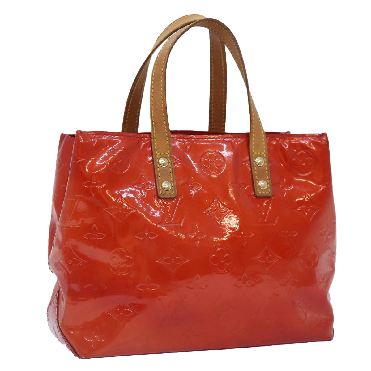 Louis Vuitton Reade Red Patent Leather Handbag