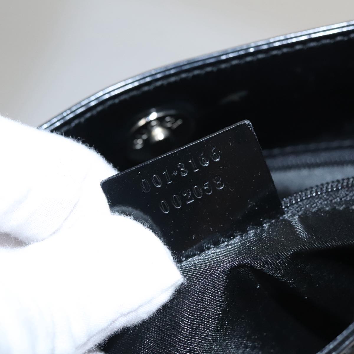Gucci Black Patent Leather Shoulder Bag