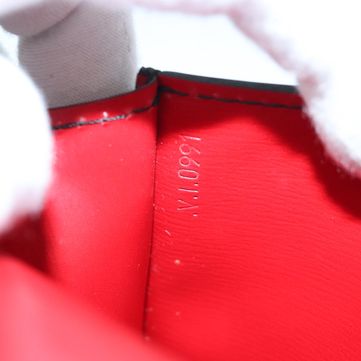 Louis Vuitton Tilsitt Red Leather Clutch Bag