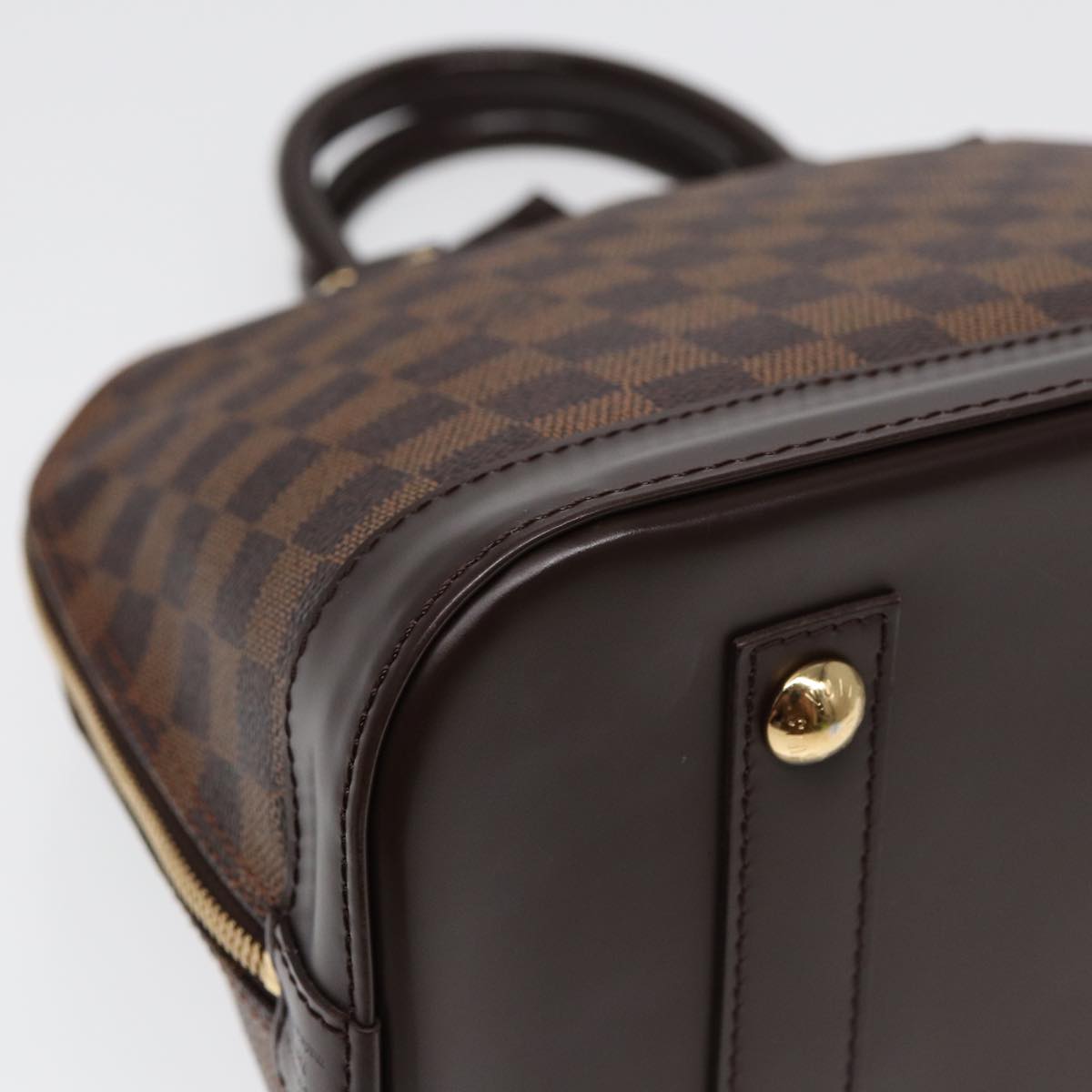 Louis Vuitton Alma Brown Canvas Handbag