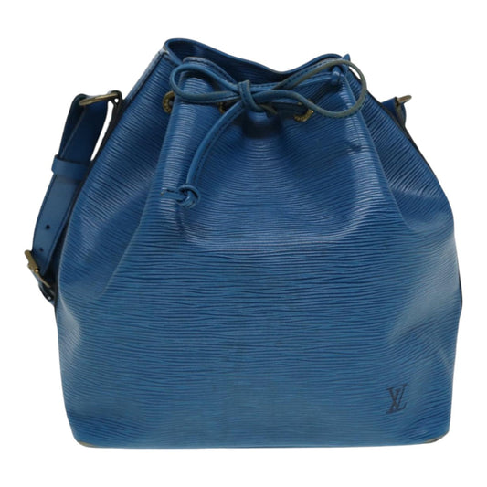 Louis Vuitton Noe Blue Calfskin Shoulder Bag