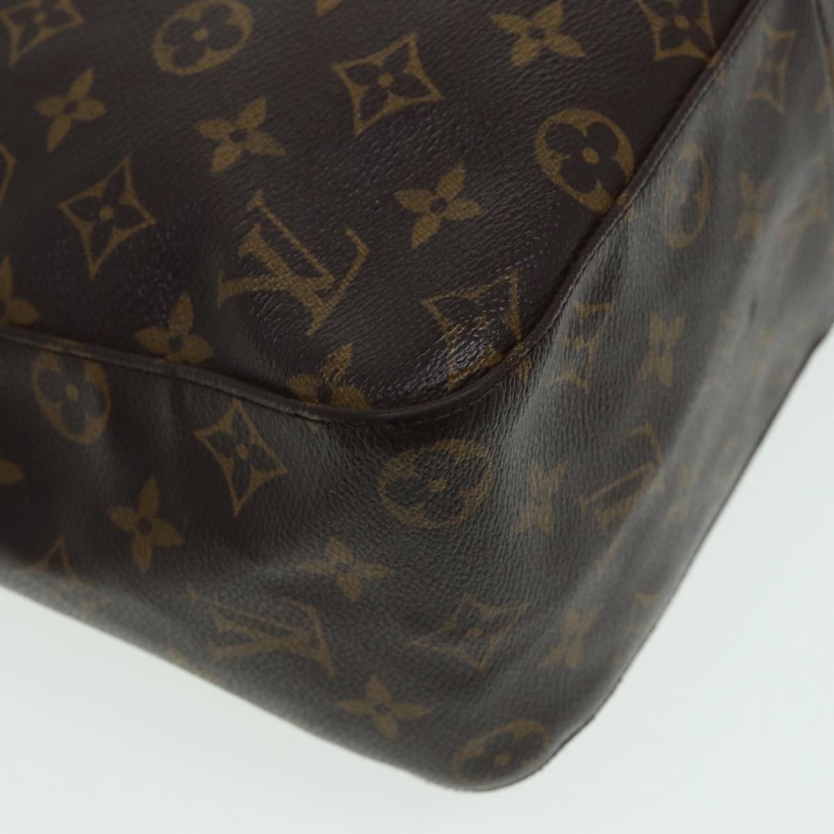 Louis Vuitton Looping Gm Brown Canvas Shoulder Bag