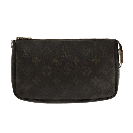 Louis Vuitton Pochette Accessoire Brown Canvas Clutch Bag
