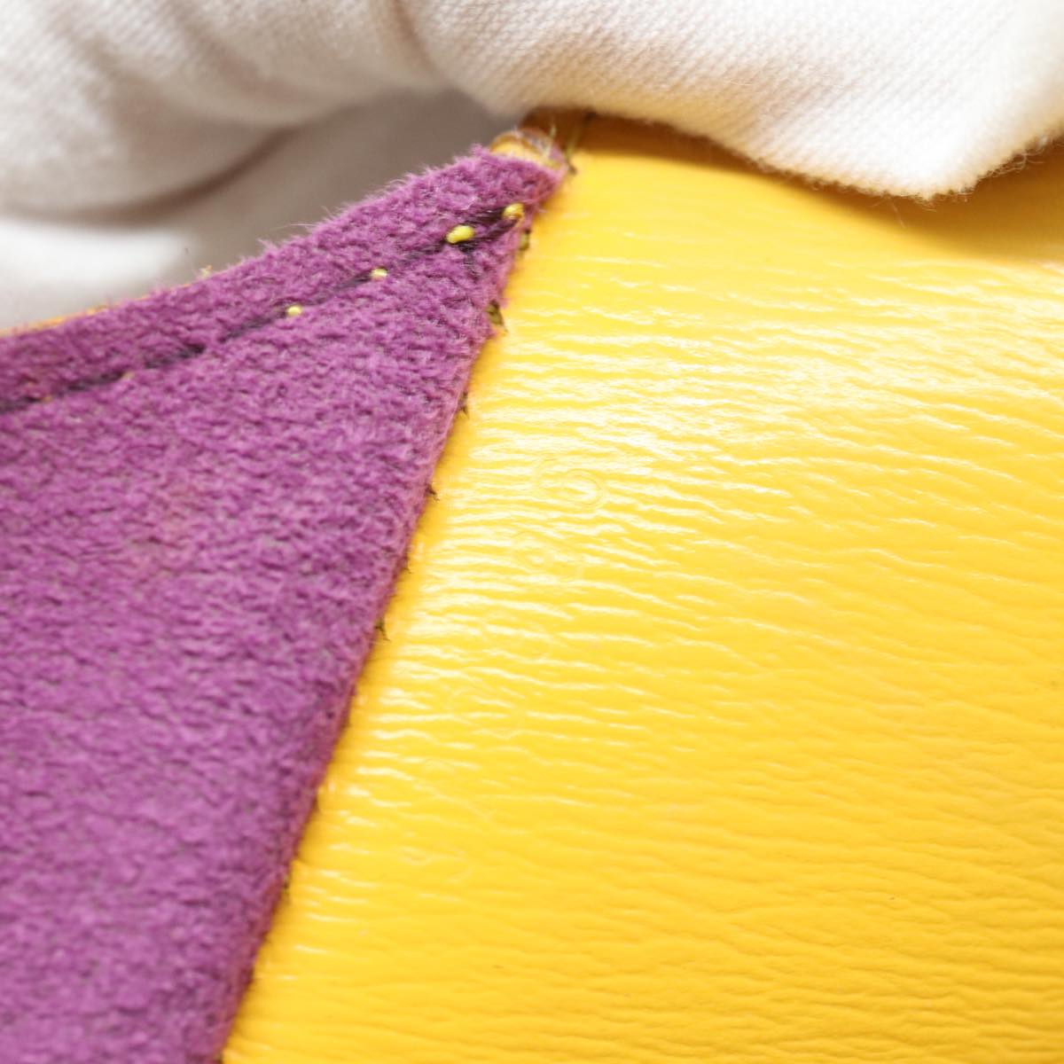 Louis Vuitton Cluny Yellow Leather Shoulder Bag