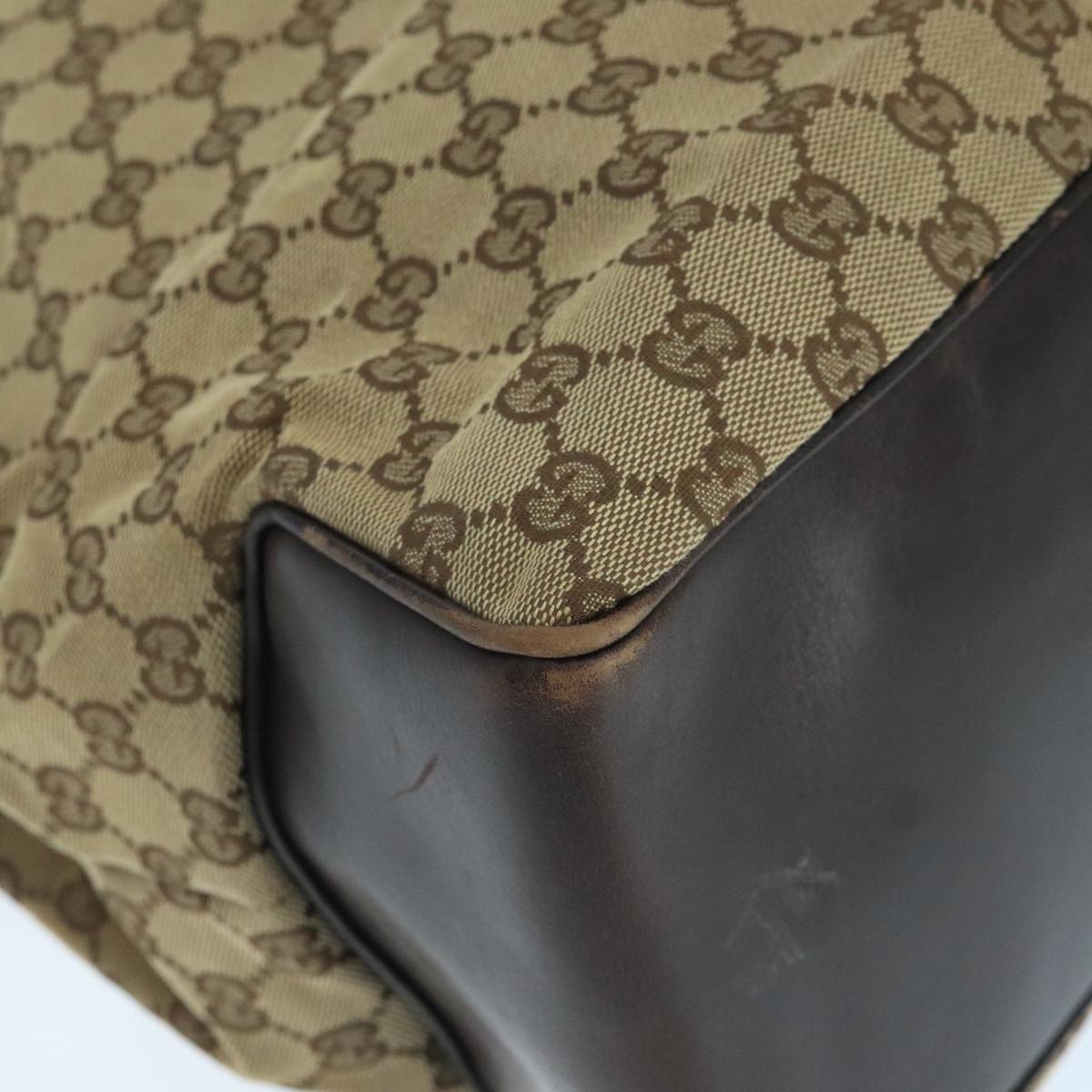 Gucci Gg Canvas Beige Canvas Shoulder Bag