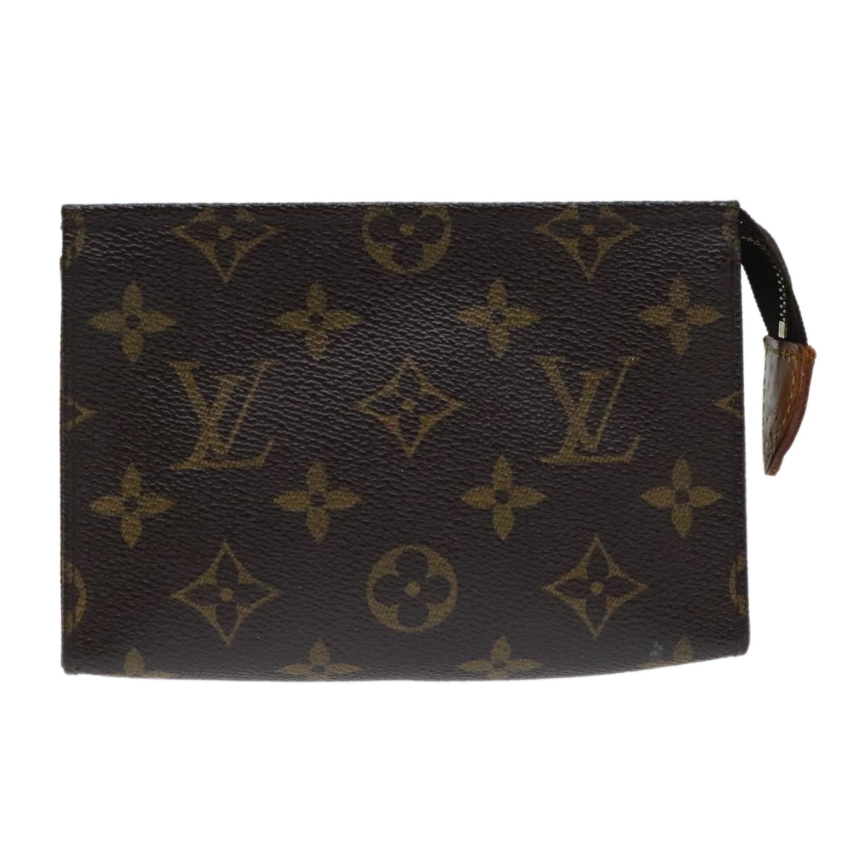 Louis Vuitton Poche Toilette 15 Brown Canvas Clutch Bag