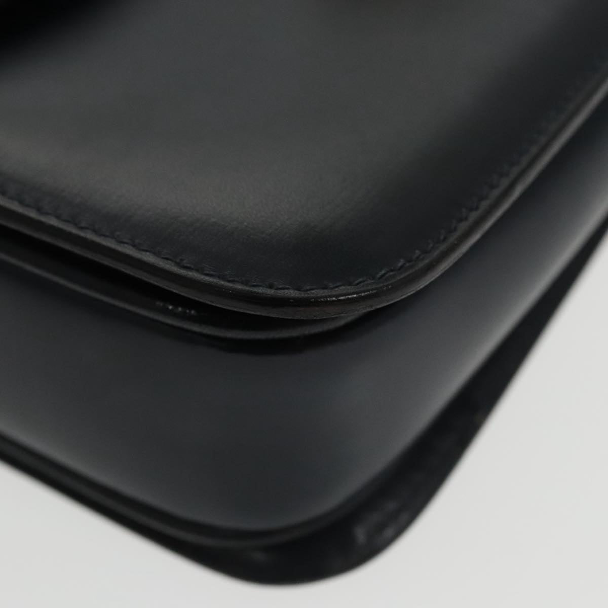 Gucci G Logo Black Leather Shoulder Bag