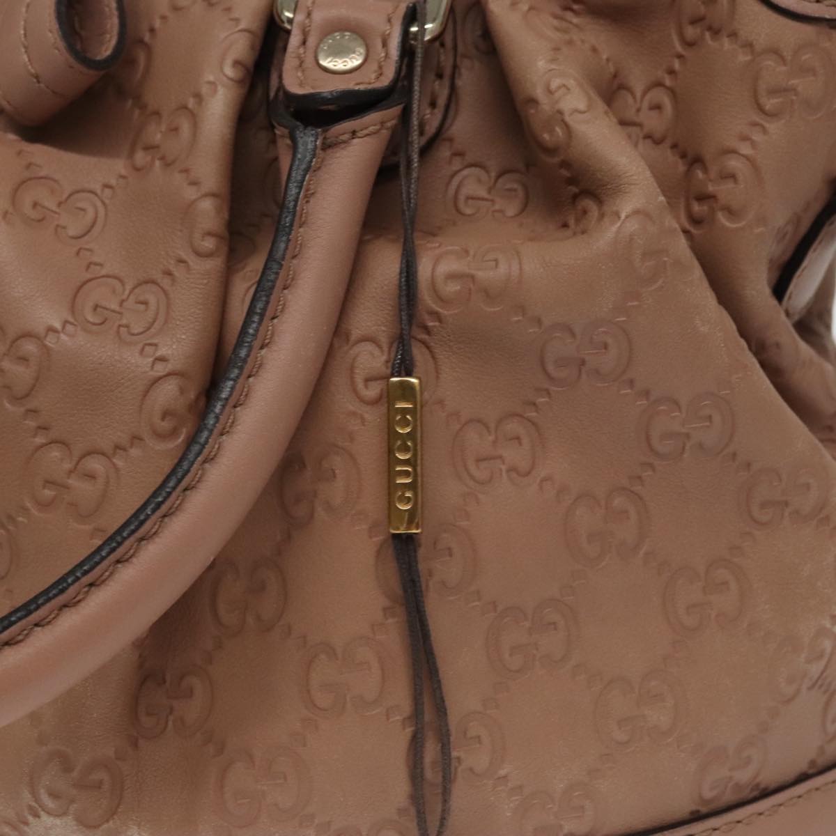 Gucci Gg Canvas Brown Leather Handbag