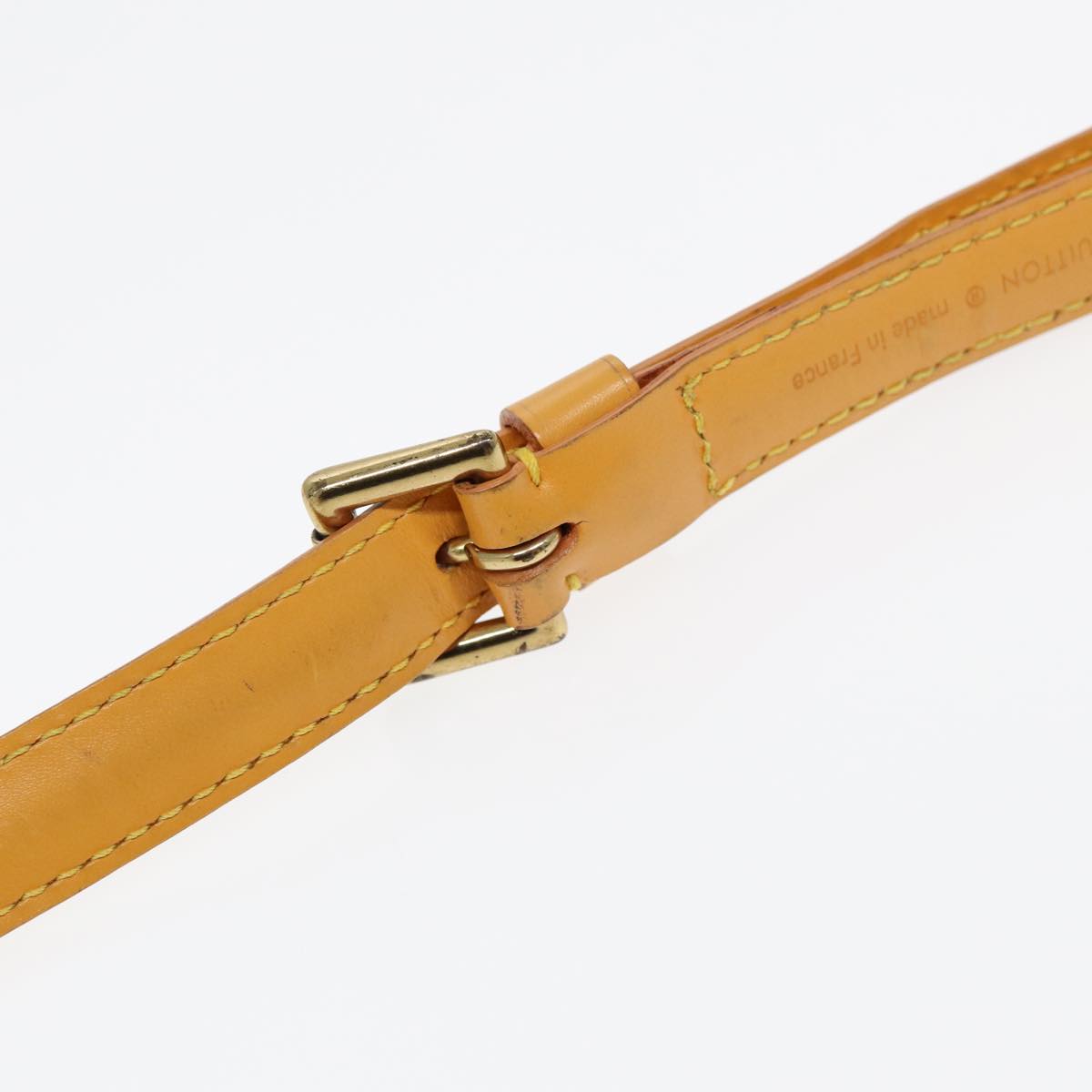 Louis Vuitton Shoulder Strap Beige Leather Bag Jewelry