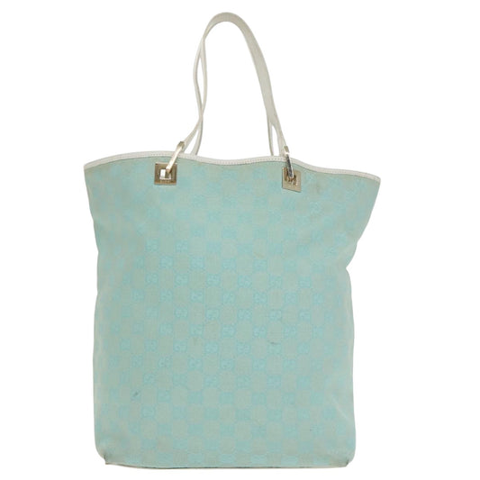 Gucci Gg Canvas Blue Canvas Tote Bag ()