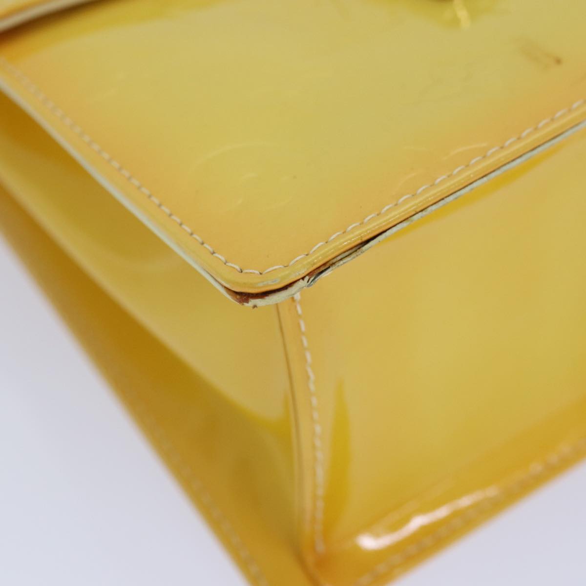 Louis Vuitton Spring Street Yellow Patent Leather Handbag