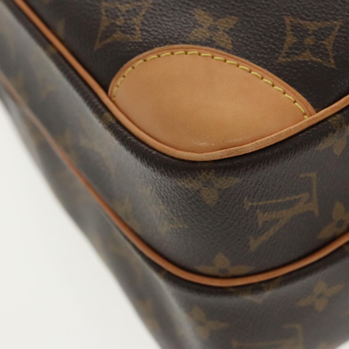 Louis Vuitton Nile Brown Canvas Shoulder Bag