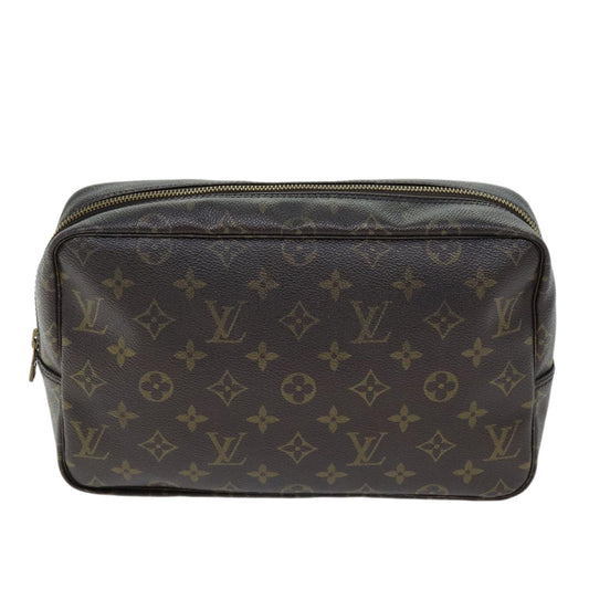 Louis Vuitton Trousse De Toilette Brown Canvas Clutch Bag