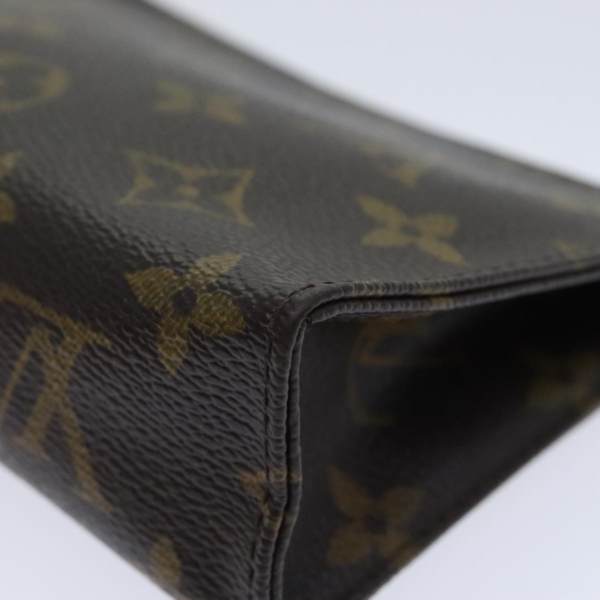 Louis Vuitton Poche Toilette 15 Brown Canvas Clutch Bag